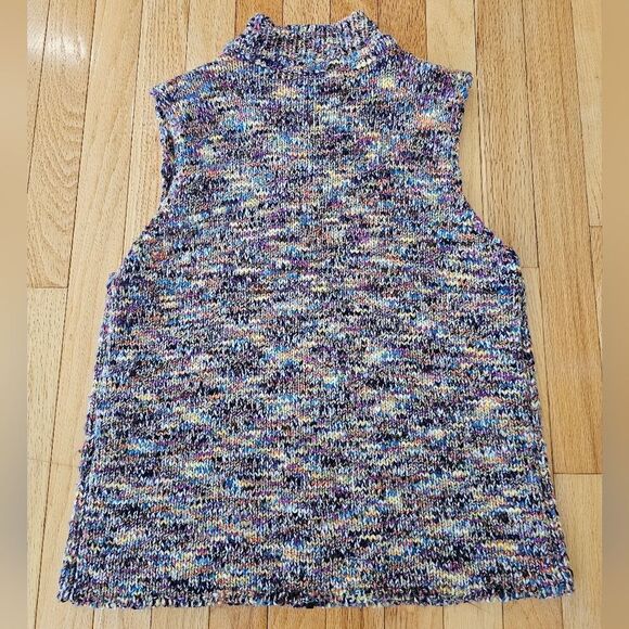 Wind River Colorful Zipper Knit Sweater Vest Size S/M Excellent Condition - Picture 2 of 8